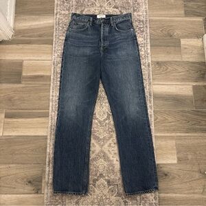 Agolde Women's High Rise Jeans - Dark Blue